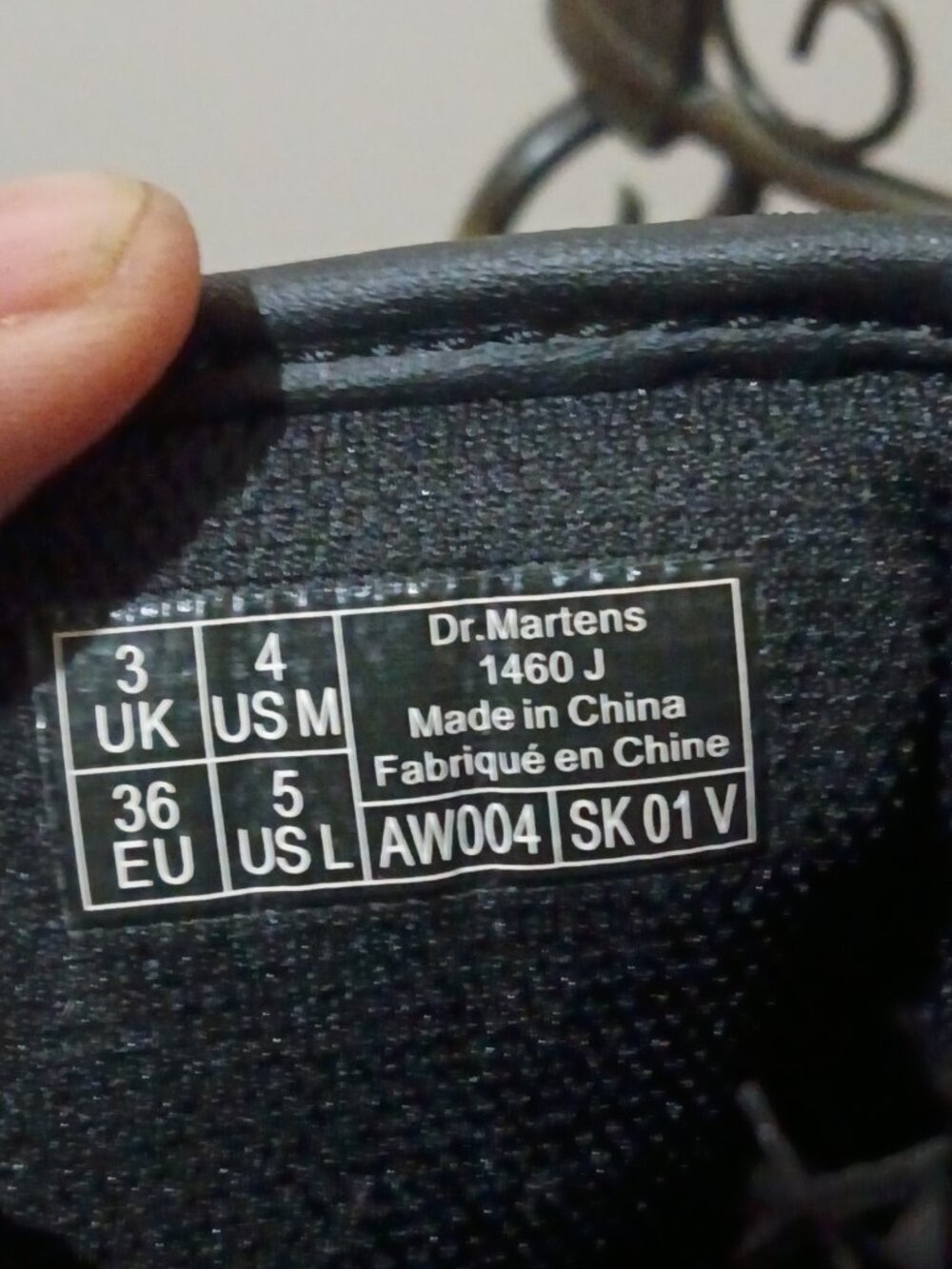 Dr. Martens 1460 J Black Women's Combat Boots Size 5 Leather Side Zip - Picture 2 of 14